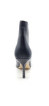 Marc Fisher LTD Womens Haylian Pointed Toe Leather Ankle Boots Shoes Black 9M
